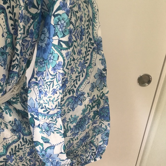 NWT JOHNNY WAS LEILANI FLORAL LINEN DRESS - Picture 12 of 13